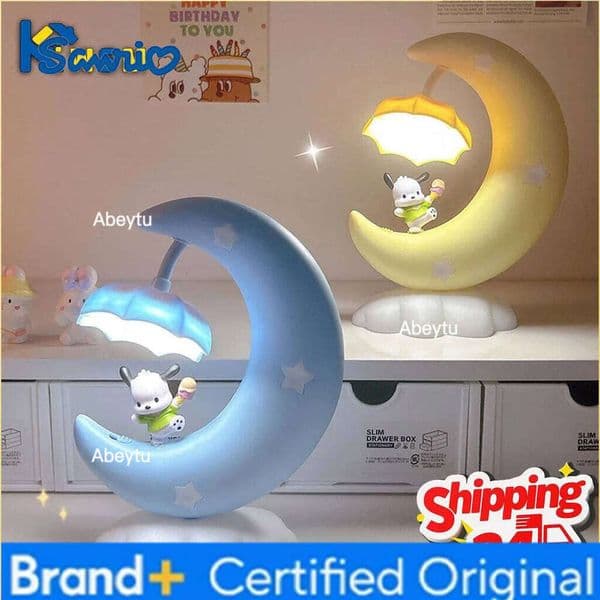 Sanrio Cute Night Light Table for Bedroom Sleep Bedside Lamp Girls Birthday Gift Desktop Decor Kids Room Ambient Lighting H2602091