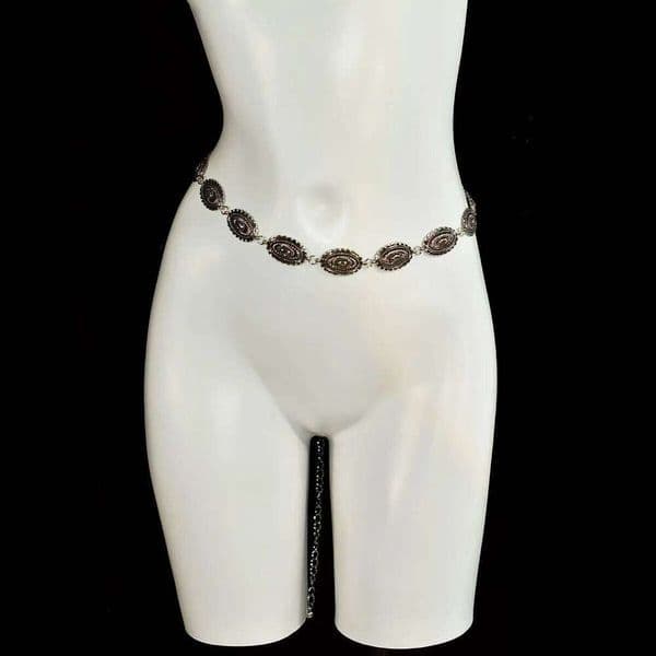 Metal Belt Small Retro Design Make-Up Lady Popular Beach Holiday Body Chain Birthday Party Clothing Waist Accessories X260209