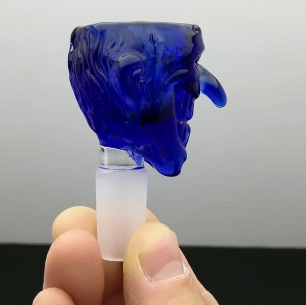 New Glass Smoking pipes hookah Oil Burner Pipes Smokings New Blue Nose Glass Bubble Head
