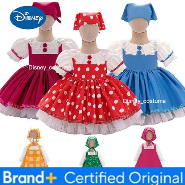 Disney Girl Martha Cosplay Princess Dress Toddler Cartoon Bear Stage Performance Clothes Children Carnival Party Masquerade Clothing H260209