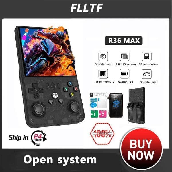 NEW R36 MAX Retro Handheld Game 4.0Inch IPS Screen Console 128GB Portable Video Player Supports 30+ Emulators 20000+gremas X260209
