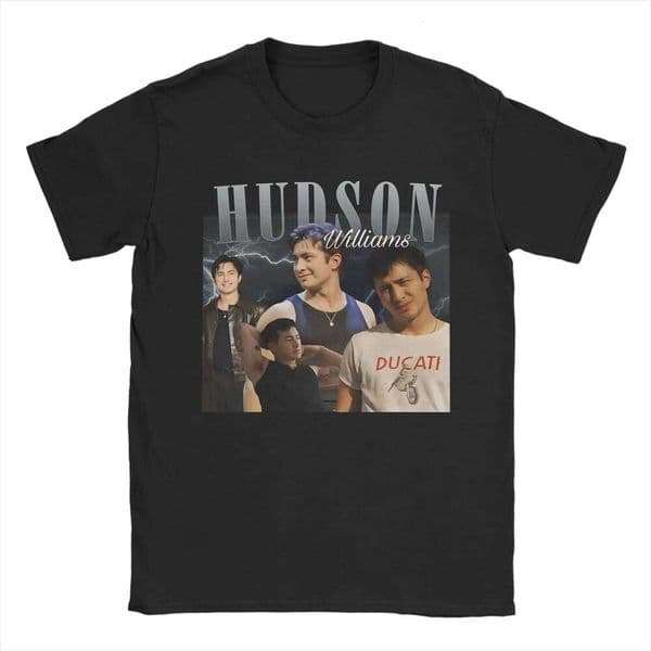 Hudson Williams Heated Rivalry Vintage T-Shirt Men Funny Cotton Tee Shirt Round Collar Short Sleeve T Shirts Plus Size Clothing X260209