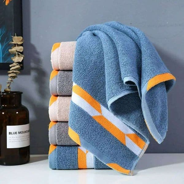 Cotton Face Soft Adult Splicing Embroidery Thickened Water Absorption Beach Towels Bathroom Towel 26L0209