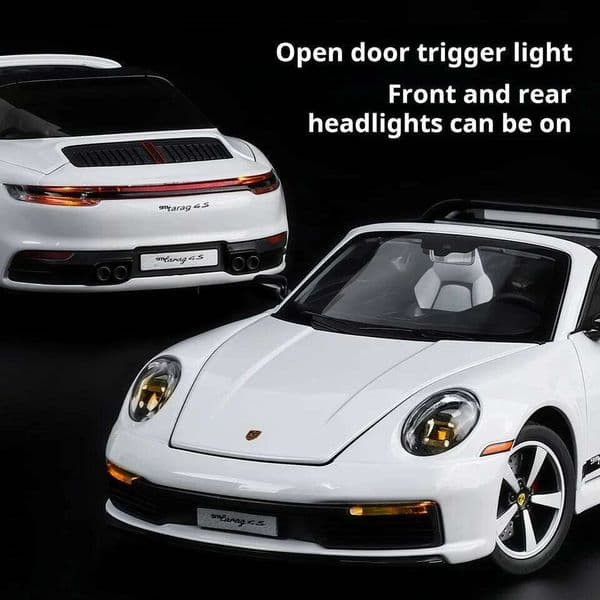 1:32 new folding convertible Porsche 911 alloy car model simulation Sound& light Fashion Exquisite collectibles Boys Toy Gift 26Y0209