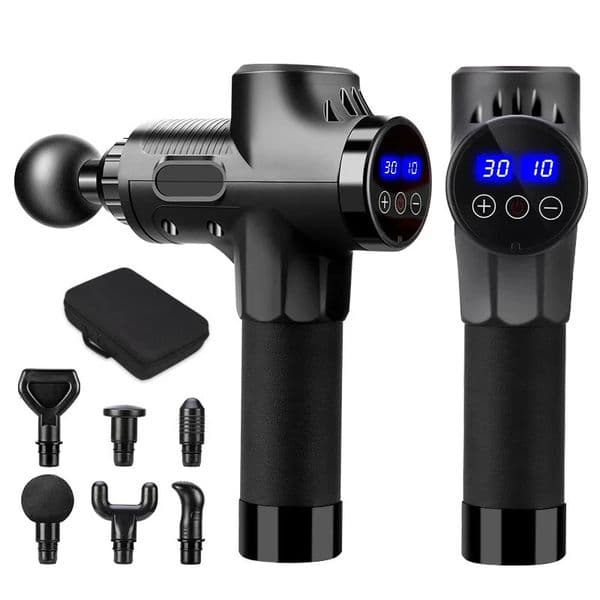 Fascial Massage Gun Electric Percussion Pistol Massager Body Neck Back Deep Tissue Muscle Relaxation Pain Relief Fitness 260203