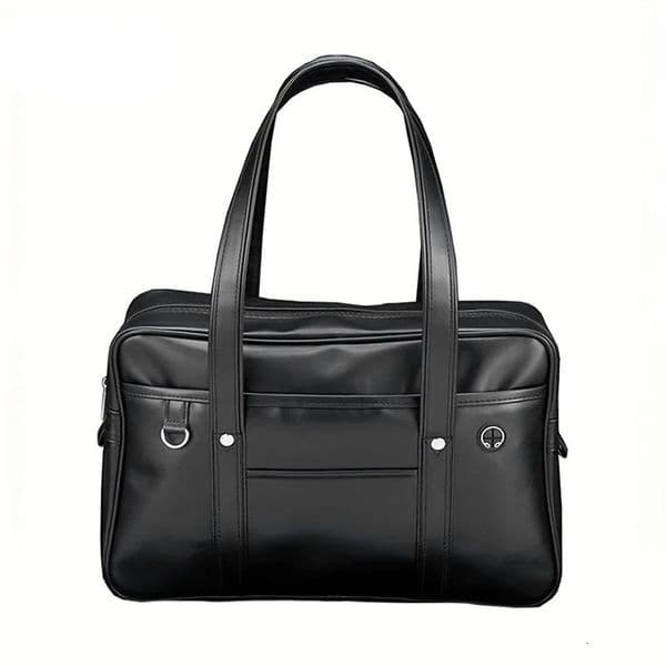 Student JK Handbag Waterproof PU Leather Single Shoulder Uniform Bag for Men And Women Official Document Backpack 260120