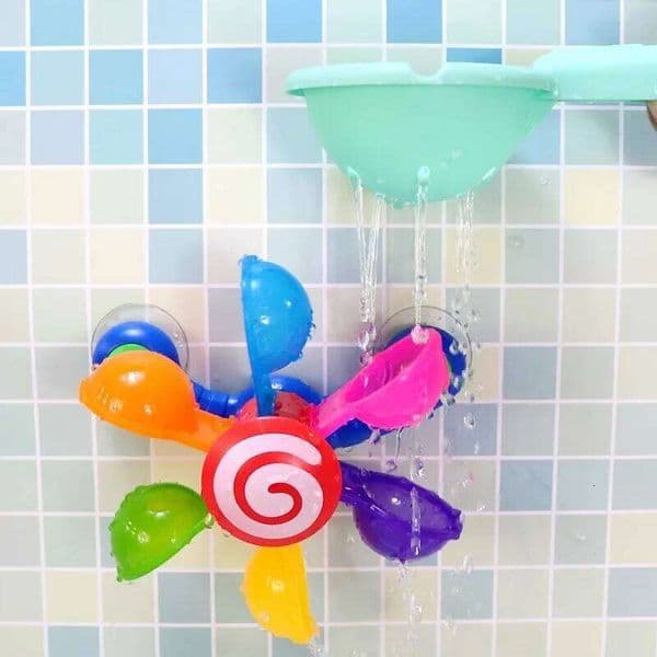 Baby bathing, playing in the water, windmills, turning around, boys and girls, bathtubs, children's sets, toys 26W0210