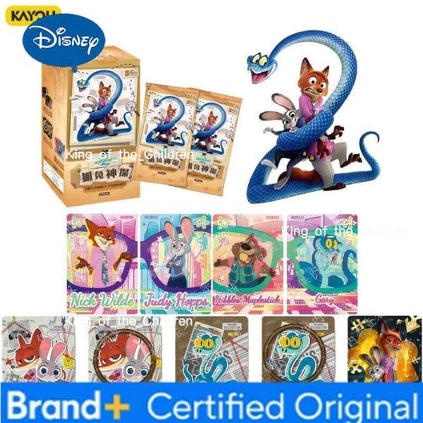 Disney New Zootopia Series Official Genuine Anime Peripheral Collection Commemorative Toy Card Children's FestivalGift OriginalBox H2602101