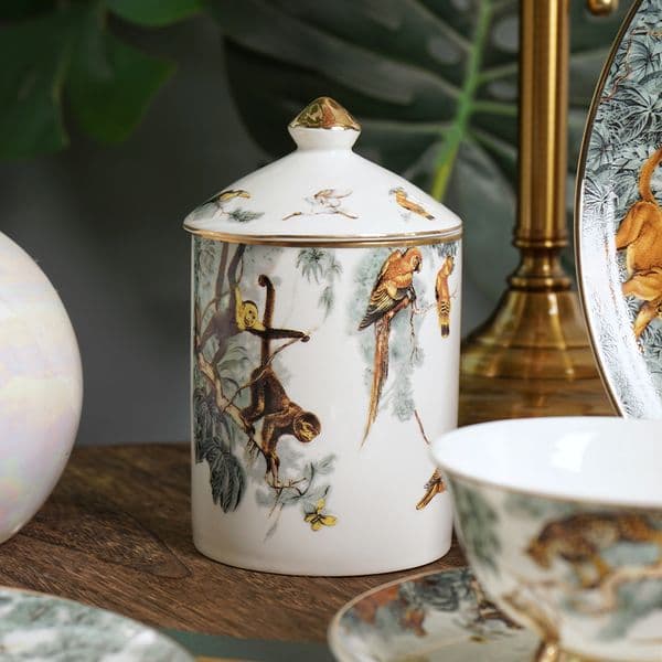 2026 Designer Creative Tropical Rain Forest Animal Candle Holder Candelabra Home Ceramic Decorative Jar Cup Beauty Storage Bottle Free Shipping