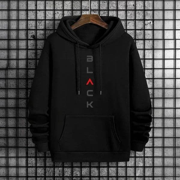 Bestseller Black Letter Print Hoodies for Man Autumn Winter Hot Sale High Quality Hooded Sweatshirt Home Outdoor Casual Sport Warm Pullover ddmytues