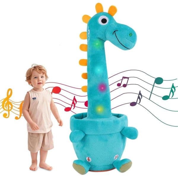 2026 New New LLUKEME Talking Stuffed Animal Baby Toy Repeating perfume What You Say cologne Glowing Musical Electronic Giraffe Cologne Gifts For Toddlers 1 3 Pe