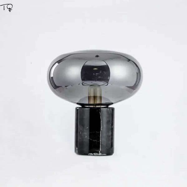 Post-Modern Minimalist Glass Lamp LED E27 Marble Base Designer Desk Lights Bedroom Bedside Living Room Kitchen Table Study C260210