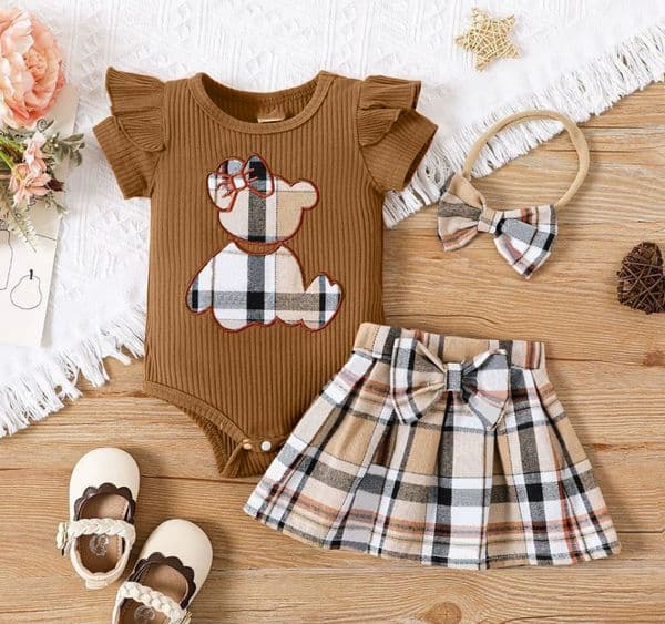 2026 New Newborn Kids Rompers Boys perfume Girls Set Fashion Designer Print Luxury Pure Cotton Sweat Absorption Comfort Short Sleeved Jumpsuit Skirt cologne Bab