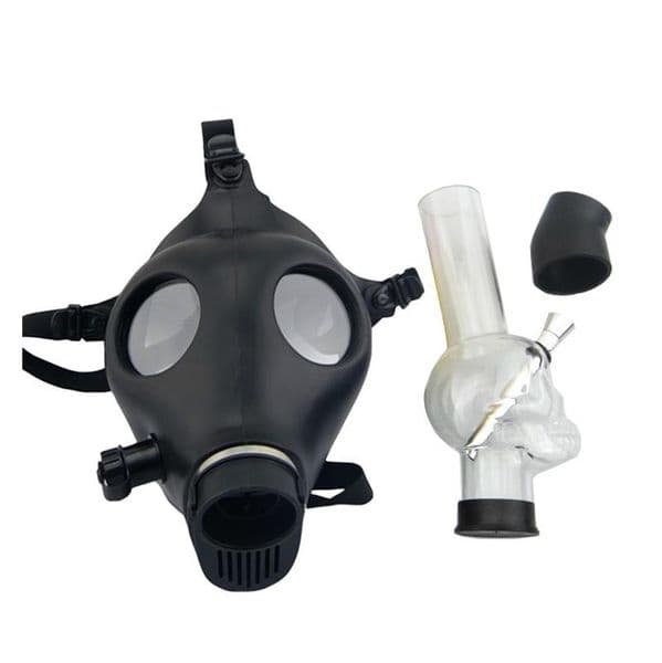 smoking pipes Manufacturer's direct supply of silicone skull black hookah mask, acrylic cigarette gun, and smoking accessories