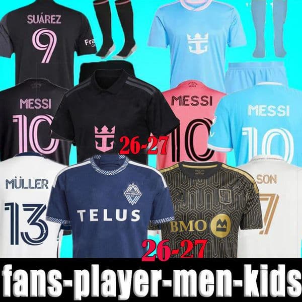 4XL Inters 2026 2027 Miamis MESSIS Soccer Jerseys SUAREZ Football Shirt 25 26 27 Vancouver muller Whitecaps Los GIROUD Angeles fc HIGUAIN MORGAN lafc men kids Kits