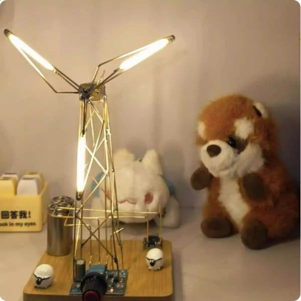 Windmill Light DIY Material Package Desktop Decoration Glowing Ornaments Super Atmospheric and Fun Gifts 260209
