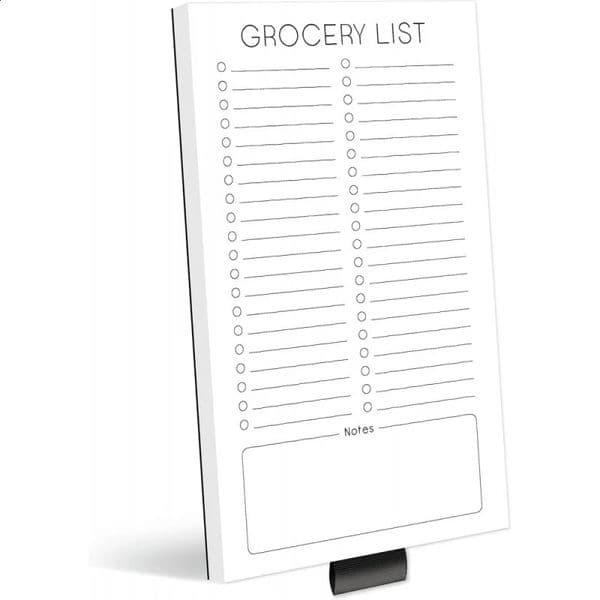 1pc Magnetic Notepad with Pen HolderPortable Refrigerator Message BoardHome Kitchen Shopping List Office Student Sticky Notes 260208