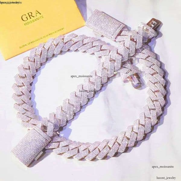 necklaces designer jewelry necklace cuban link Horizon Iced Out Pass Diamond Tester vvs Moissanite Jewelry Necklace chains for men moissanite chain gift