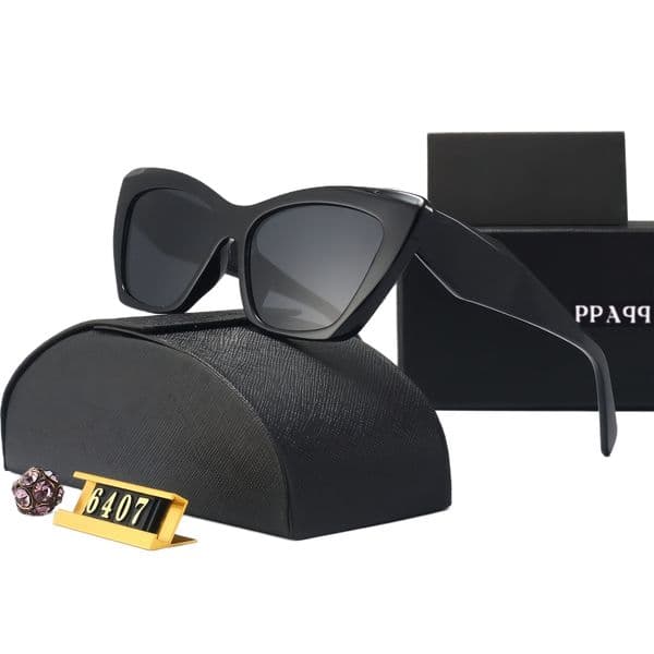 QG 6407 Top luxury Sunglasses With Box lens designer womens Mens Goggle senior Eyewear For Women eyeglasses frame Vint age Metal Sun Glasses