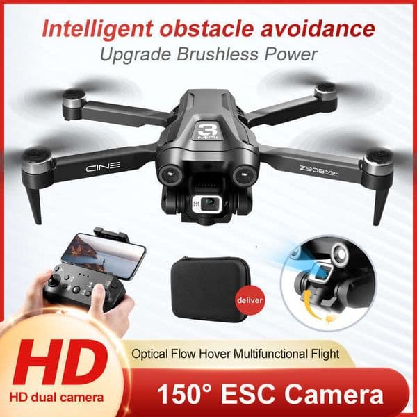 Z908max Camera Aerial Photography Brushless Optical Flow Obstacle Avoidance Remote Control Aircraft Drone Kuhangxin