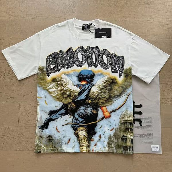 Designer Men's T Shirt 2026 Early Spring Skull Letter Print Washed Short Sleeve Casual Loose Unisex High Street Retro Half Sleeve Top