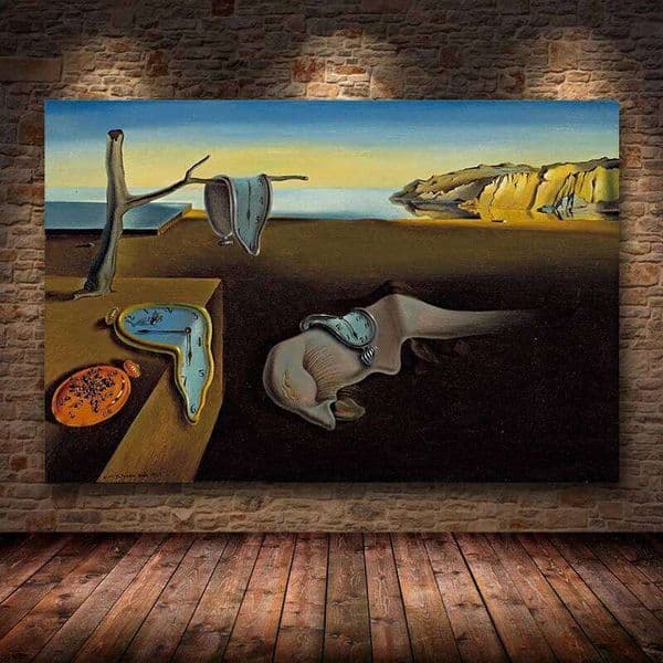 2026 New Salvador Dali The Persistence Of Memory Clocks Surreal Oil Painting Canvas Poster Print Cuadros Wall Art Picture For Living Room