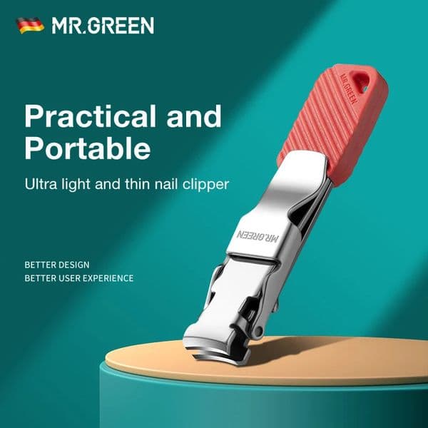 MRGREEN Compact Nail Clippers Foldable Nail Cutters Manicure Tools Portable Fingernail Clipper With Key Chain Nail Scissors 260126