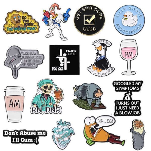 Cartoon Decorative Cute Brooch Accessories Badge Set Series Wholesale