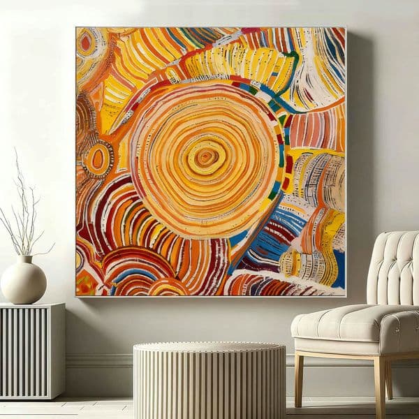 Hand Painted Oil Painting Modern Colorful Abstract Repro on Canvas Art Home Decor Wall Art for Living Room Decoration Picture (No Framed) -SH1071