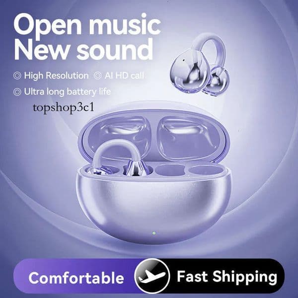 New Hot-Selling Clip Ultra-Long Battery Life TWS Wireless Pairing Ear AI Translation Bluetooth Earphones Xingkaisheng