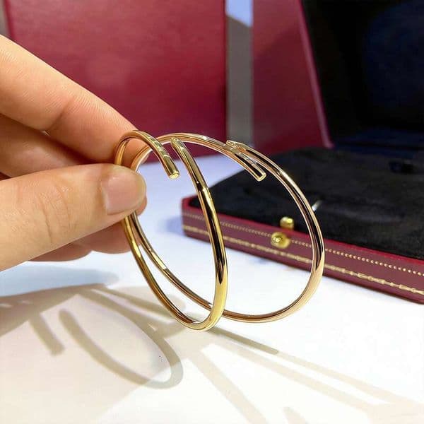 With Box Classic 4MM W Nail For Women Men Stainless Steel Plated Gold Bracelet Bangle Fashion Designer Jewelry Woman Christmas Gift