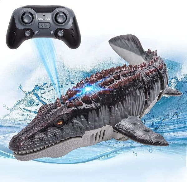 RC Mosasaurus Dinosaur Boat Toy 24GHz Remote Control Electric Water Animal Ship for Kids Outdoor Pool Summer Boys Birthday Gift 260124