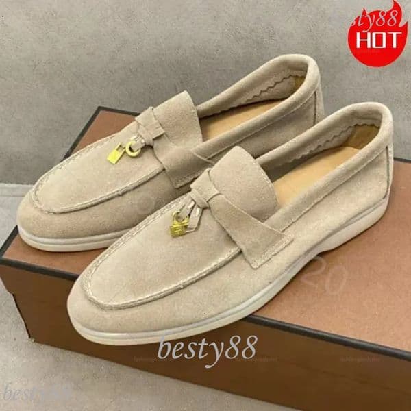 designer Shoes luxury high-quality Slip-On suede Game Job loafer calfskin Genuine Leather Women Casual Julian Like loafer Party Size 35-45 women shoes loafers 2a