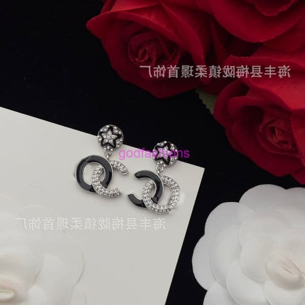 Designer jewelry channels earring design fashion double C earrings for women cc earring