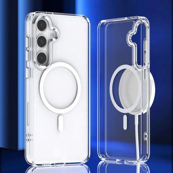 Suitable for Samsung A17 Glossy Magnetic Phone A07 Transparent A56 Full Coverage A36 Shockproof A16 Protective Case A26