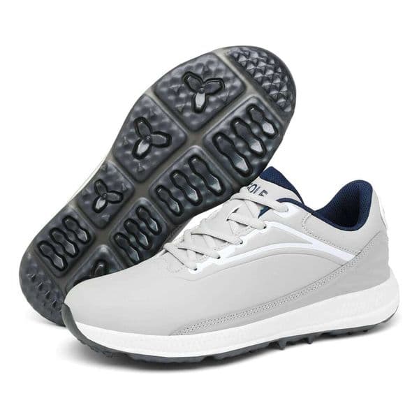 Leather Golf Shoes for Men Professional Big Size Sneakers Outdoor Walking Soft Flat Fashion Black White Design 26Y0203