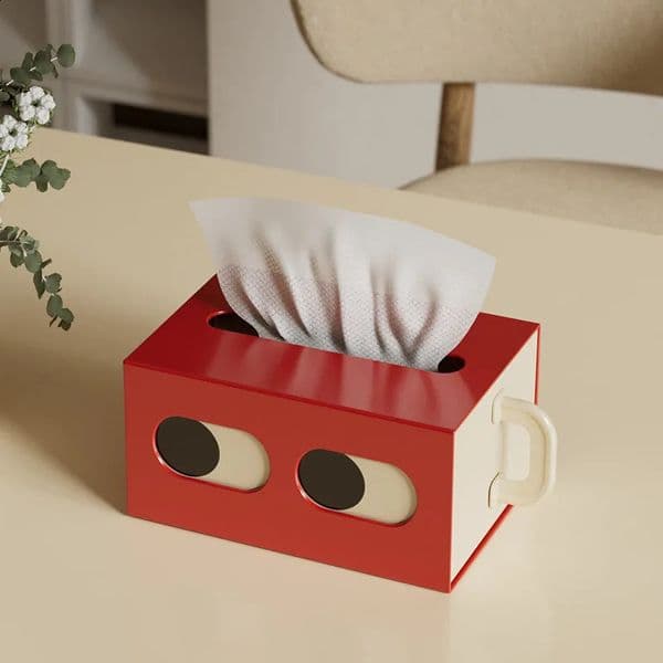 Tissue Box Table Napkin Rings Tissue Case Paper Box Container Solid Storage Box Home Table Decoration 260124