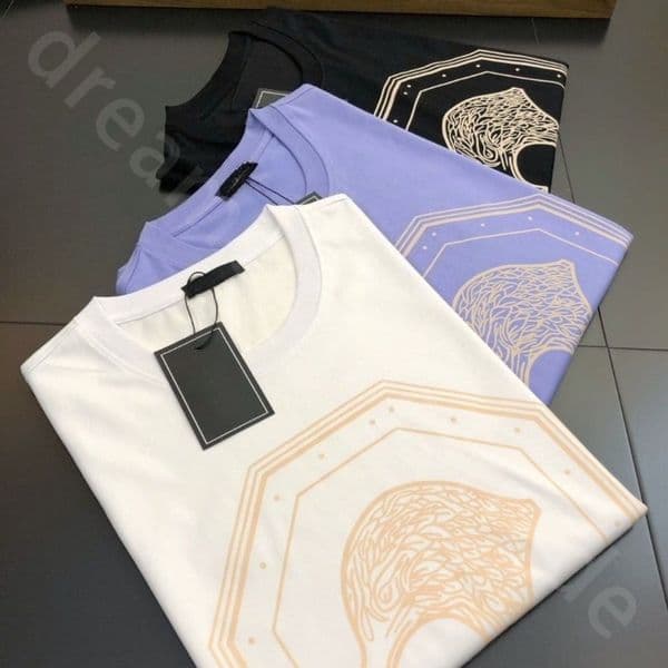 Luxury Designer Men T Shirts Eagle Print T-shirt Round Neck and Short Sleeves Slim Fit Shirts SR123