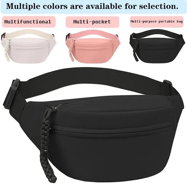 Multi-Color Multifunctional Fanny Pack Multi-Pocket Multi-Purpose Portable Bag Daily Outings Travel Stylish Practical 260129