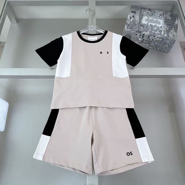 Luxury Baby Clothing Sets Designer T-Shirts Suits Kids Shorts Set Letter Printing Clothes Boys Girls Outfits Children Tees High Quality Two Piece Size 100cm-150m D25
