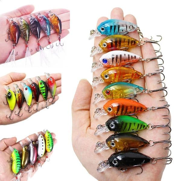Crankbaits Set Mixed Colors Bait Fishing Lure Lot Minnow Wobbler Bass Swimbait Sea Swim Hard Lures Sinking Tackle pesca 260206