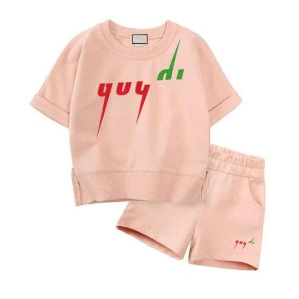 Luxury Logo Clothing Sets Kids Clothes Suits Girl Boy Clothing Summer Infantis Baby sets Designer chlidren sport suits