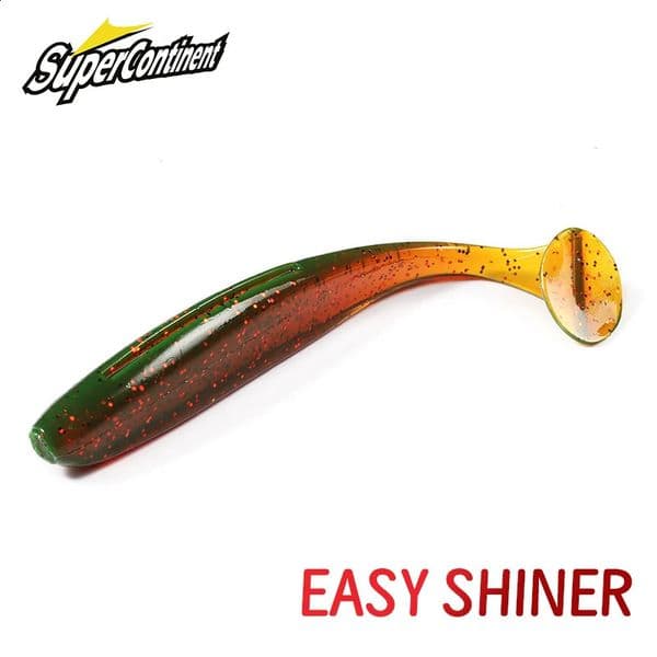 Supercontinent Soft Lures Baits Fishing Lure Leurre Shad Double Color Silicone Bait T Tail 260206