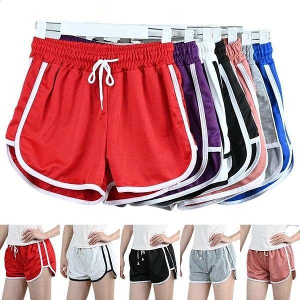Women Elastic Shorts Summer Famale Casual Bottoms Girl Ladies Fitness Joggers Sports Running Breathable Plus Size Short Pants 260208