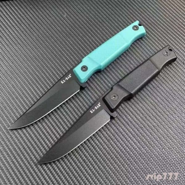 KA-BAR Petr Janda folding knife knives pocket knife 5500 Fixed Blade fixed blade knife knife Knife 3.86 D2 Black Clip Point Blade, GFN Handles