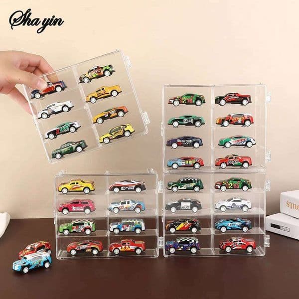 1PC Compact Storage Box, Model Dust-Proof Display Stand, Transparent Toy Car Placement Box 26Y0211