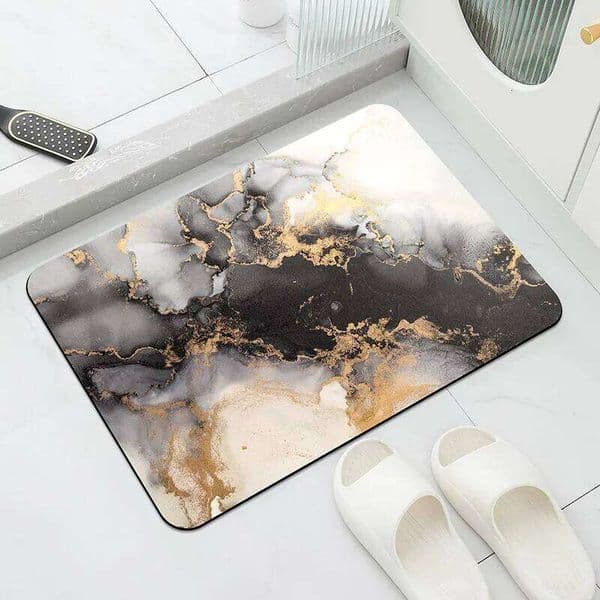 Luxury Bathroom Mats Anti Slip Shower Bath Super Absorbent Quick Dry Foot Floor Mat Toilet Rug Doormat Carpet Washable 26Y0211