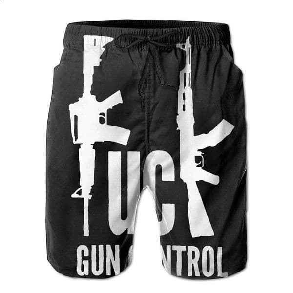 3d Printed Flag Shorts For Men Gun n Quick Dry Beach Cool Skull Casual Summer Running Sports Clothes Short Trousers 260209BANJIA