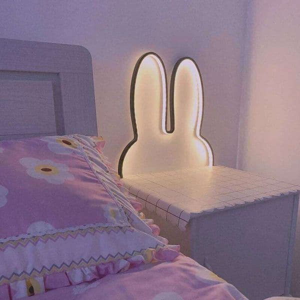 Cute Led Rabbit Wall Lights USB Powered Baby Desk Table Lamp For Bedroom Bedside Children Kid's Room Home Decor Atmosphere Light H260224
