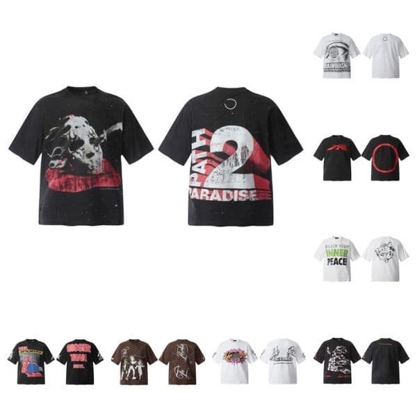 t shirt men fashion womens Short sleeved leisure water wash graphic tee High quality round neck Street Hip Hop t shirts for men Streetwear designer clothes 7771